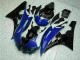 Custom 2006-2007 Blue Black Yamaha YZF R6 Motorcycle Replacement Fairings