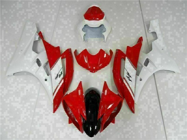 Custom 2006-2007 Red White Yamaha YZF R6 Motorcyle Fairings Custom 2006-2007 Red White Yamaha YZF R6 Motorcyle Fairings