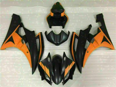 Custom 2006-2007 Yellow Yamaha YZF R6 Motorcycle Fairings Kit