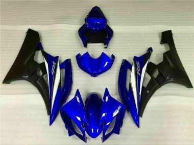 Custom 2006-2007 Blue Yamaha YZF R6 Motorcylce Fairings