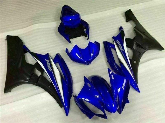 Custom 2006-2007 Blue Yamaha YZF R6 Motorcylce Fairings Custom 2006-2007 Blue Yamaha YZF R6 Motorcylce Fairings