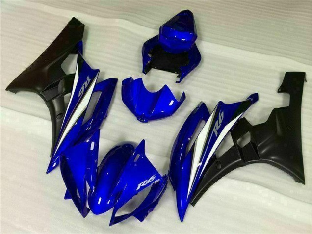 Custom 2006-2007 Blue Yamaha YZF R6 Motorcylce Fairings Custom 2006-2007 Blue Yamaha YZF R6 Motorcylce Fairings