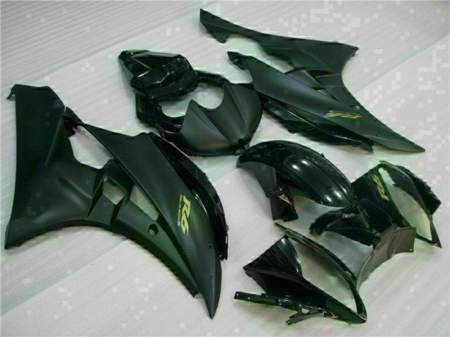 Custom 2006-2007 Matte Black Yamaha YZF R6 Motorcycle Fairing Kits
