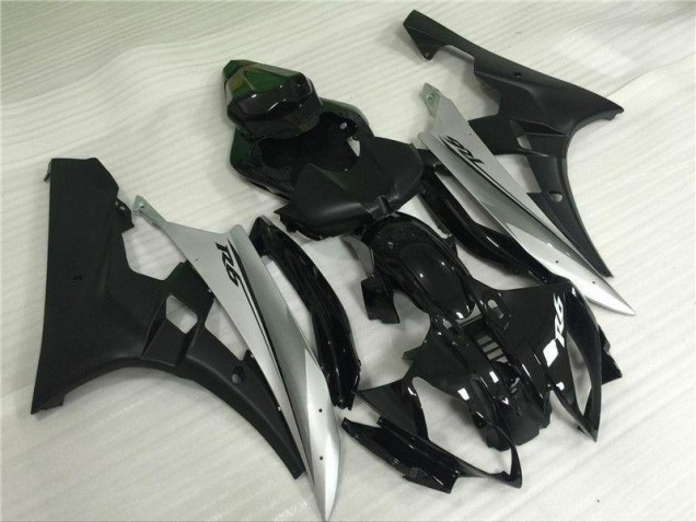 Custom 2006-2007 Silver Black Yamaha YZF R6 Motorbike Fairing Custom 2006-2007 Silver Black Yamaha YZF R6 Motorbike Fairing