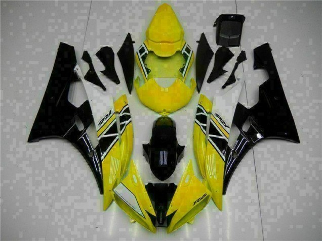 Custom 2006-2007 Yellow Black Yamaha YZF R6 Motorcycle Fairing Kit Custom 2006-2007 Yellow Black Yamaha YZF R6 Motorcycle Fairing Kit