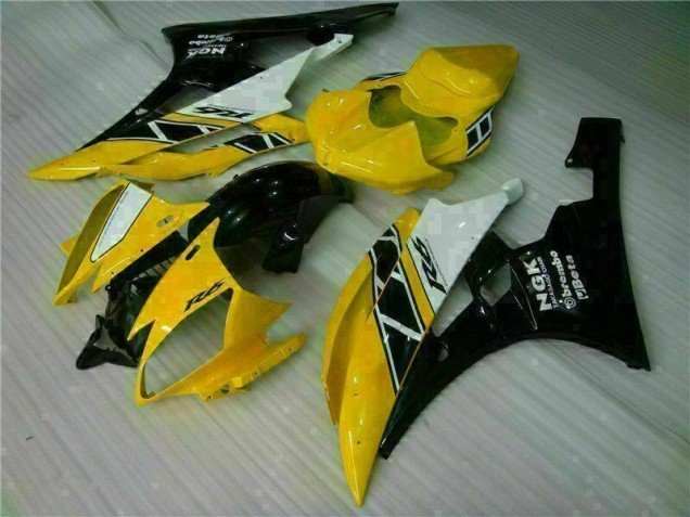 Custom 2006-2007 Yellow Black Yamaha YZF R6 Motorbike Fairing Custom 2006-2007 Yellow Black Yamaha YZF R6 Motorbike Fairing
