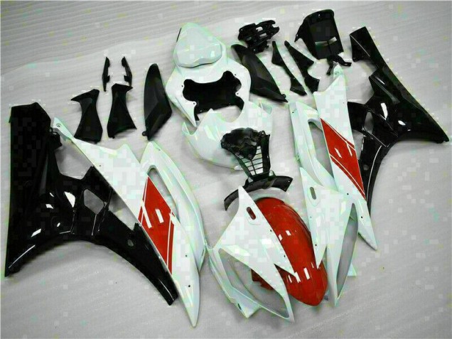 Custom 2006-2007 White Yamaha YZF R6 Replacement Motorcycle Fairings Custom 2006-2007 White Yamaha YZF R6 Replacement Motorcycle Fairings