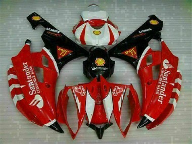Custom 2006-2007 Red Yamaha YZF R6 Bike Fairing Kit