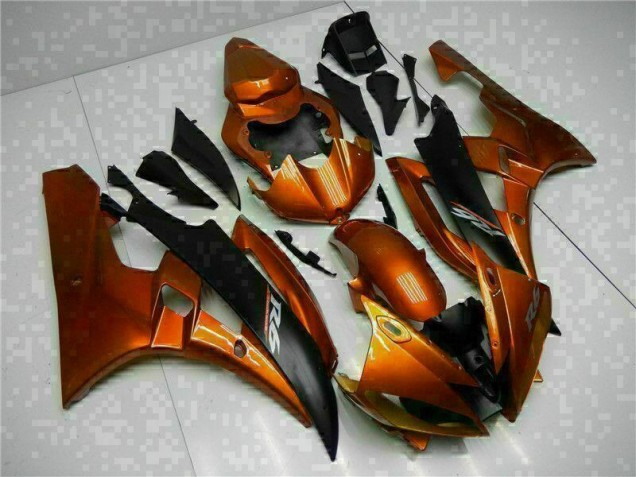 Custom 2006-2007 Orange Yamaha YZF R6 Motorbike Fairing Kits Custom 2006-2007 Orange Yamaha YZF R6 Motorbike Fairing Kits