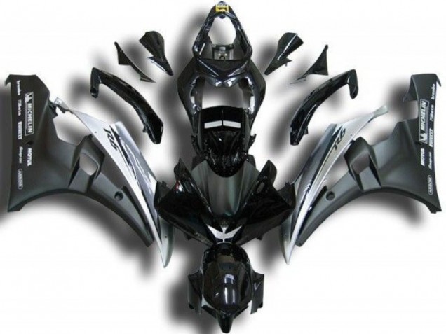 Custom 2006-2007 Black White Yamaha YZF R6 Replacement Fairings Custom 2006-2007 Black White Yamaha YZF R6 Replacement Fairings