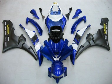Custom 2006-2007 Blue Black Yamaha YZF R6 Motor Fairings & Bodywork