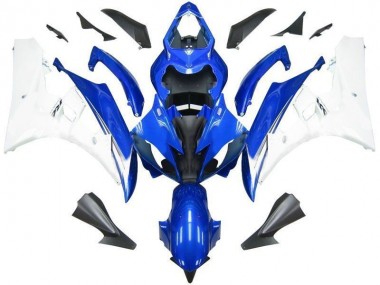 Aftermarket 2006-2007 Blue White Yamaha YZF R6 Motorcycle Fairing Kit