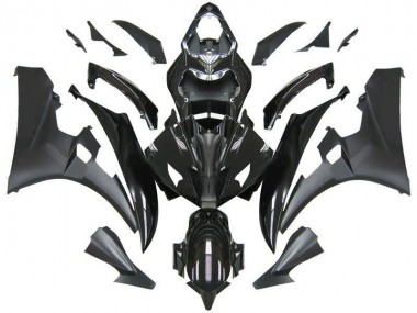 Custom 2006-2007 Contrast Black Yamaha YZF R6 Bike Fairings