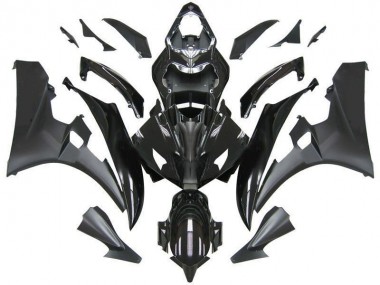 Aftermarket 2006-2007 Contrast Black Yamaha YZF R6 Bike Fairings