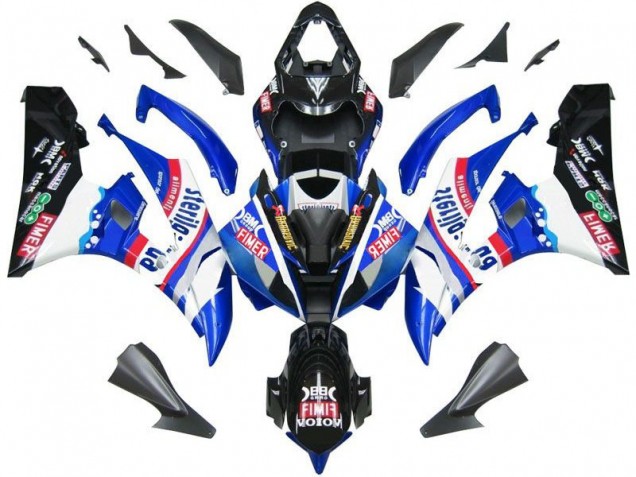 Custom 2006-2007 Blue Black Sterilgard Yamaha YZF R6 Motorbike Fairing Custom 2006-2007 Blue Black Sterilgard Yamaha YZF R6 Motorbike Fairing