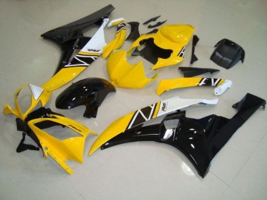 Custom 2006-2007 Yellow Yamaha YZF R6 Motorbike Fairings