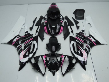 Custom 2006-2007 Pink Star Yamaha YZF R6 Bike Fairings