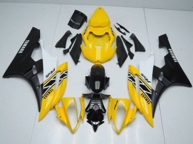 Custom 2006-2007 Yellow OEM Style Yamaha YZF R6 Motorcycle Fairings Kits