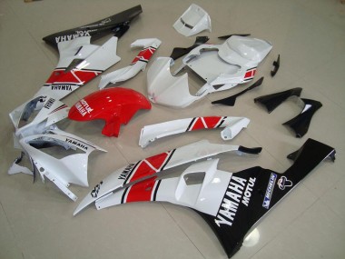 Custom 2006-2007 Red White Black Yamaha YZF R6 Motor Fairings