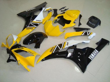 Custom 2006-2007 Yellow Yamaha YZF R6 Motorcycle Fairing