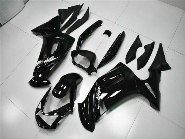 Custom 2006-2008 Glossy Black Kawasaki EX650 Motorbike Fairings Custom 2006-2008 Glossy Black Kawasaki EX650 Motorbike Fairings