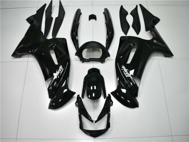 Custom 2006-2008 Glossy Black Kawasaki EX650 Motorbike Fairings Custom 2006-2008 Glossy Black Kawasaki EX650 Motorbike Fairings
