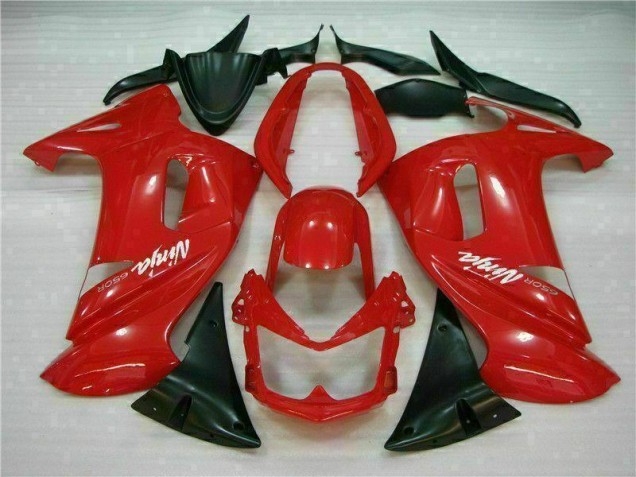 Custom 2006-2008 Glossy Red Kawasaki EX650 Motorbike Fairing Custom 2006-2008 Glossy Red Kawasaki EX650 Motorbike Fairing