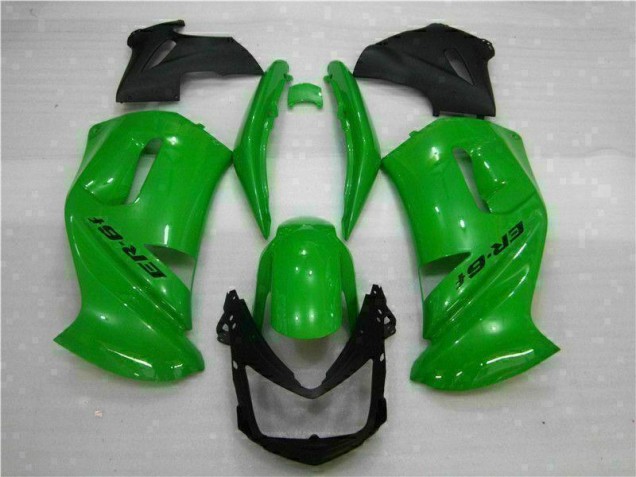 Custom 2006-2008 Green Kawasaki EX650 Motorcycle Fairing Kit