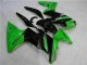 Custom 2006-2008 Green Black Kawasaki EX650 Bike Fairings & Bodywork Custom 2006-2008 Green Black Kawasaki EX650 Bike Fairings & Bodywork