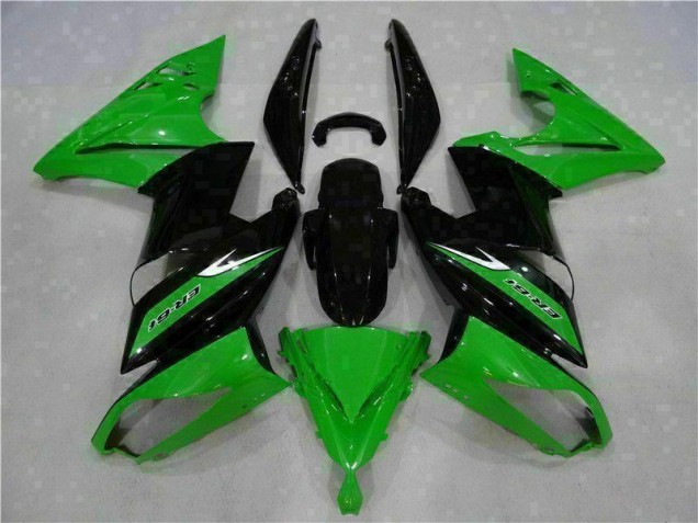 Custom 2006-2008 Green Black Kawasaki EX650 Bike Fairings & Bodywork Custom 2006-2008 Green Black Kawasaki EX650 Bike Fairings & Bodywork