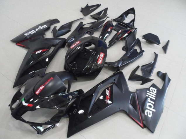 Custom 2006-2011 Black and Matte Black Aprilia RS125 Replacement Fairings Custom 2006-2011 Black and Matte Black Aprilia RS125 Replacement Fairings
