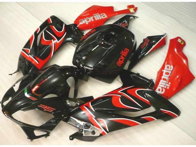 Custom 2006-2011 Black Red Aprilia RS125 Motorcylce Fairings Custom 2006-2011 Black Red Aprilia RS125 Motorcylce Fairings
