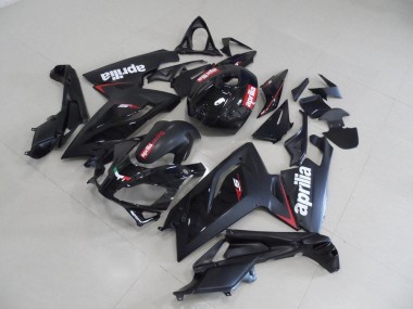 Aftermarket 2006-2011 Aprilia RS125 Motorcycle Fairings MF3832 - Black And Red Stripe