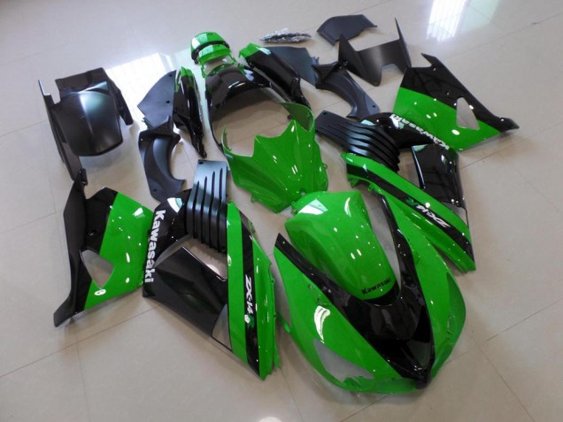 Custom 2006-2011 Green and Black Kawasaki ZX14R ZZR1400 Bike Fairing Kit Custom 2006-2011 Green and Black Kawasaki ZX14R ZZR1400 Bike Fairing Kit