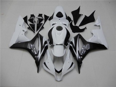Aftermarket 2007-2008 Honda CBR600RR Motorcycle Fairings MF0245 - White Black