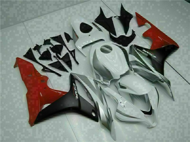 Custom 2007-2008 White Black Red Honda CBR600RR Bike Fairings Custom 2007-2008 White Black Red Honda CBR600RR Bike Fairings