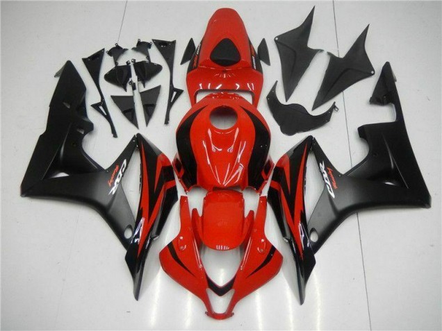 Custom 2007-2008 Black Red Honda CBR600RR Motor Bike Fairings Custom 2007-2008 Black Red Honda CBR600RR Motor Bike Fairings