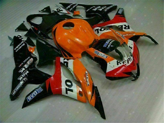 Custom 2007-2008 Orange Black Repsol Honda CBR600RR Motorcycle Replacement Fairings Custom 2007-2008 Orange Black Repsol Honda CBR600RR Motorcycle Replacement Fairings