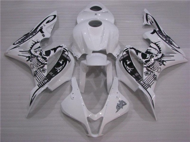 Custom 2007-2008 Black White Honda CBR600RR Replacement Motorcycle Fairings Custom 2007-2008 Black White Honda CBR600RR Replacement Motorcycle Fairings
