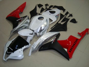 Custom 2007-2008 White Black Red Honda CBR600RR Bike Fairing