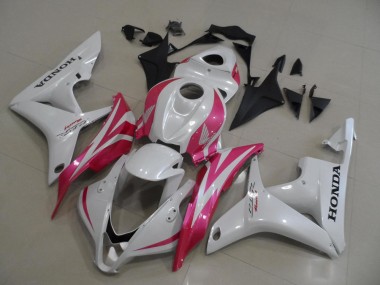 Custom 2007-2008 Pearl White with Pink Honda CBR600RR Motorbike Fairing