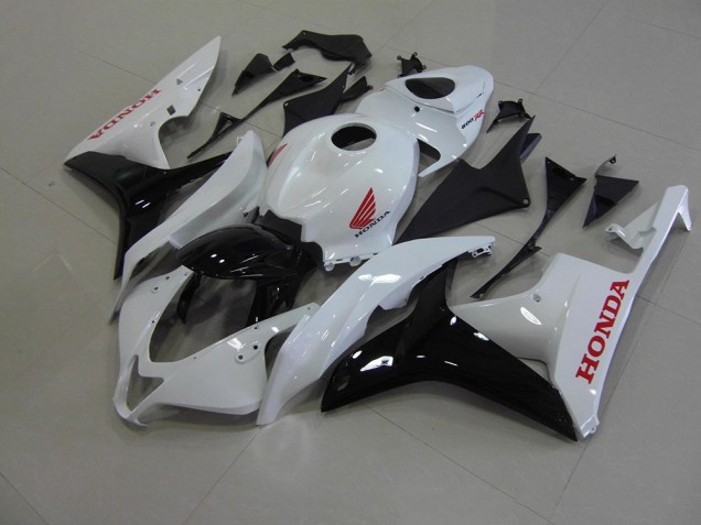 Custom 2007-2008 Pearl White Black Honda CBR600RR Bike Fairings Custom 2007-2008 Pearl White Black Honda CBR600RR Bike Fairings