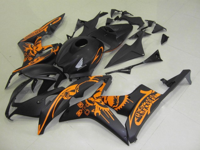 Custom 2007-2008 Matte Black Orange Sticker Honda CBR600RR Motorbike Fairing Custom 2007-2008 Matte Black Orange Sticker Honda CBR600RR Motorbike Fairing