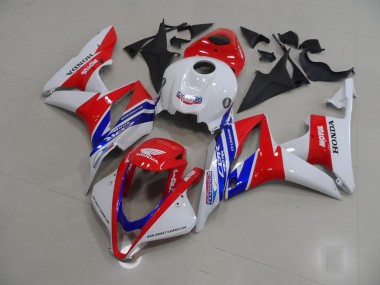 Custom 2007-2008 White Red Blue Motul Honda CBR600RR Motorbike Fairing Kits