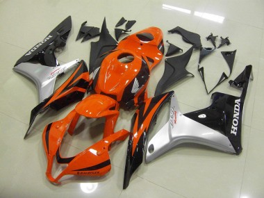 Aftermarket 2007-2008 Honda CBR600RR Motorcycle Fairings MF3086 - Orange Silver Black