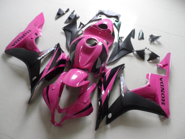 Custom 2007-2008 Pink Black Honda CBR600RR Motorbike Fairings Custom 2007-2008 Pink Black Honda CBR600RR Motorbike Fairings
