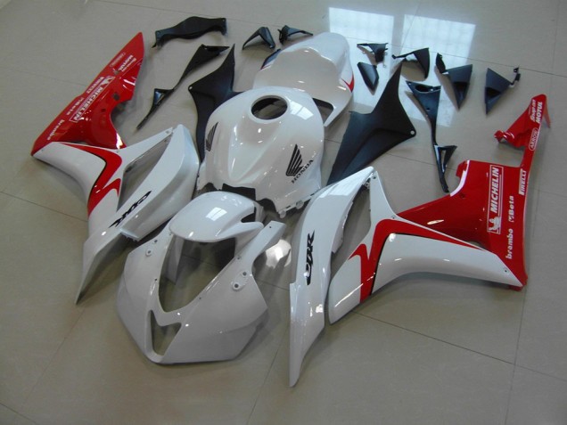 Custom 2007-2008 White Red Race Version Honda CBR600RR Motorbike Fairing Custom 2007-2008 White Red Race Version Honda CBR600RR Motorbike Fairing