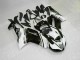 Custom 2007-2008 Black White Kawasaki ZX6R Bike Fairings Custom 2007-2008 Black White Kawasaki ZX6R Bike Fairings