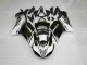 Custom 2007-2008 Black White Kawasaki ZX6R Bike Fairings Custom 2007-2008 Black White Kawasaki ZX6R Bike Fairings