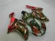 Custom 2007-2008 Black Red Flame Kawasaki ZX6R Motor Bike Fairings Custom 2007-2008 Black Red Flame Kawasaki ZX6R Motor Bike Fairings